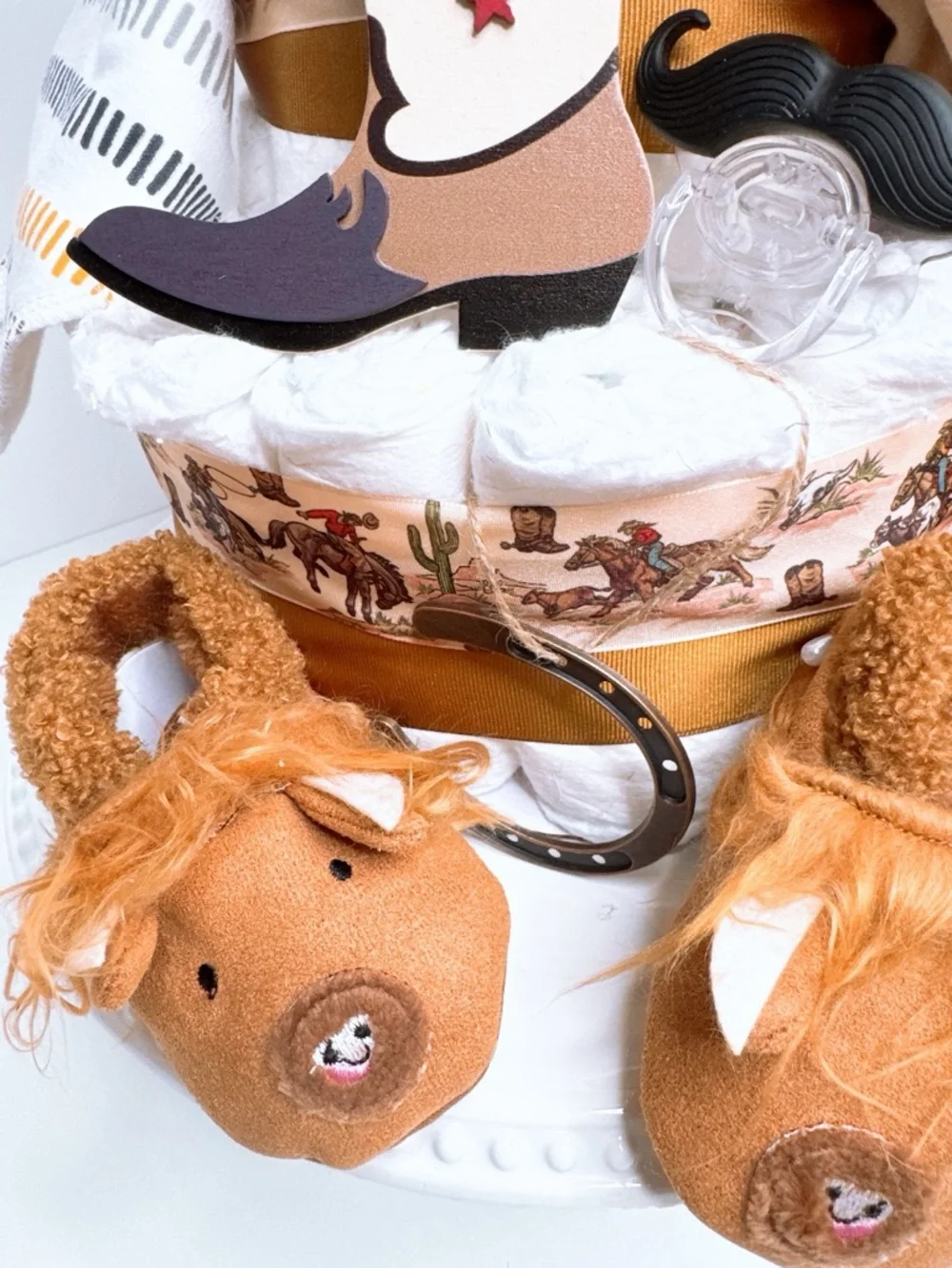 Cowboy Diaper cake, Wild West Baby Shower Gift